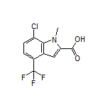 7-Chloro-1-methyl-4-(trifluoromethyl)indole-2-carboxylic Acid