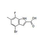 4-Bromo-7-fluoro-6-methylindole-2-carboxylic Acid