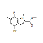 Methyl 4-Bromo-7-fluoro-1,6-dimethylindole-2-carboxylate