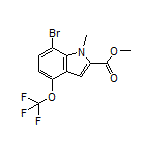 Methyl 7-Bromo-1-methyl-4-(trifluoromethoxy)indole-2-carboxylate