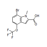 7-Bromo-1-methyl-4-(trifluoromethoxy)indole-2-carboxylic Acid