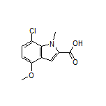 7-Chloro-4-methoxy-1-methylindole-2-carboxylic Acid