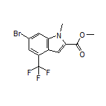 Methyl 6-Bromo-1-methyl-4-(trifluoromethyl)indole-2-carboxylate