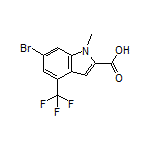 6-Bromo-1-methyl-4-(trifluoromethyl)indole-2-carboxylic Acid