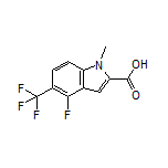 4-Fluoro-1-methyl-5-(trifluoromethyl)indole-2-carboxylic Acid