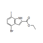 Ethyl 4-Bromo-7-iodoindole-2-carboxylate