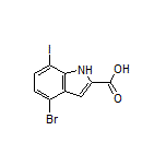 4-Bromo-7-iodoindole-2-carboxylic Acid