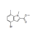 Methyl 4-Bromo-7-iodo-1-methylindole-2-carboxylate