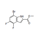 Methyl 7-Bromo-4,5-difluoroindole-2-carboxylate