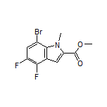 Methyl 7-Bromo-4,5-difluoro-1-methylindole-2-carboxylate