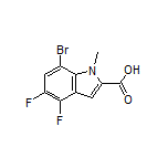 7-Bromo-4,5-difluoro-1-methylindole-2-carboxylic Acid