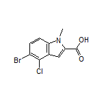 5-Bromo-4-chloro-1-methylindole-2-carboxylic Acid