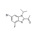 1-(6-Bromo-4-fluoro-1-isopropyl-2-benzimidazolyl)ethanone