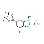 4-Fluoro-2-(2-hydroxy-2-propyl)-1-isopropyl-1H-benzo[d]imidazole-6-boronic Acid Pinacol Ester