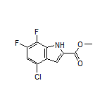 Methyl 4-Chloro-6,7-difluoroindole-2-carboxylate