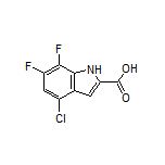 4-Chloro-6,7-difluoroindole-2-carboxylic Acid