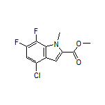 Methyl 4-Chloro-6,7-difluoro-1-methylindole-2-carboxylate