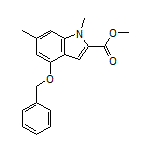 Methyl 4-(Benzyloxy)-1,6-dimethylindole-2-carboxylate