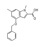 4-(Benzyloxy)-1,6-dimethylindole-2-carboxylic Acid