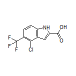 4-Chloro-5-(trifluoromethyl)indole-2-carboxylic Acid