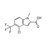 4-Chloro-1-methyl-5-(trifluoromethyl)indole-2-carboxylic Acid