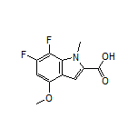 6,7-Difluoro-4-methoxy-1-methylindole-2-carboxylic Acid