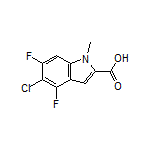 5-Chloro-4,6-difluoro-1-methylindole-2-carboxylic Acid