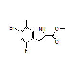 Methyl 6-Bromo-4-fluoro-7-methylindole-2-carboxylate