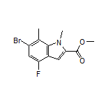 Methyl 6-Bromo-4-fluoro-1,7-dimethylindole-2-carboxylate