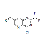 4-Chloro-2-(difluoromethyl)pyrido[3,2-d]pyrimidine-7-carbaldehyde