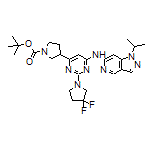 N-[6-(1-Boc-3-pyrrolidinyl)-2-(3,3-difluoro-1-pyrrolidinyl)-4-pyrimidinyl]-1-isopropyl-1H-pyrazolo[4,3-c]pyridin-6-amine