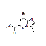 Methyl 8-Bromo-2,3-dimethylimidazo[1,2-b]pyridazine-6-carboxylate