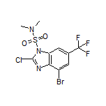 4-Bromo-2-chloro-N,N-dimethyl-6-(trifluoromethyl)-1H-benzo[d]imidazole-1-sulfonamide