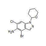 4-Bromo-6-chloro-1-(tetrahydro-2H-pyran-2-yl)-1H-indazol-5-amine