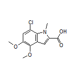 7-Chloro-4,5-dimethoxy-1-methylindole-2-carboxylic Acid