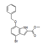 Methyl 7-(Benzyloxy)-4-bromoindole-2-carboxylate