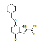 7-(Benzyloxy)-4-bromoindole-2-carboxylic Acid