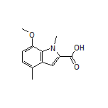 7-Methoxy-1,4-dimethylindole-2-carboxylic Acid