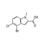 4-Bromo-5-chloro-1-methylindole-2-carboxylic Acid