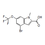 4-Bromo-1-methyl-6-(trifluoromethoxy)indole-2-carboxylic Acid