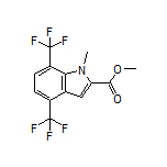 Methyl 1-Methyl-4,7-bis(trifluoromethyl)indole-2-carboxylate