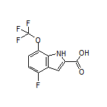 4-Fluoro-7-(trifluoromethoxy)indole-2-carboxylic Acid