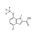 4-Fluoro-1-methyl-7-(trifluoromethoxy)indole-2-carboxylic Acid