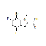 7-Bromo-4,6-difluoro-1-methylindole-2-carboxylic Acid