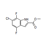 Methyl 6-Chloro-4,7-difluoroindole-2-carboxylate