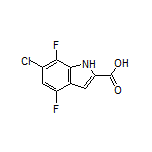 6-Chloro-4,7-difluoroindole-2-carboxylic Acid