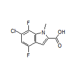 6-Chloro-4,7-difluoro-1-methylindole-2-carboxylic Acid