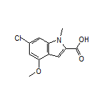 6-Chloro-4-methoxy-1-methylindole-2-carboxylic Acid