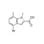 4-Bromo-1,7-dimethylindole-2-carboxylic Acid