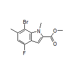 Methyl 7-Bromo-4-fluoro-1,6-dimethylindole-2-carboxylate